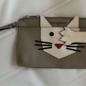 Karl Lagerfeld Cat Face Clutch
